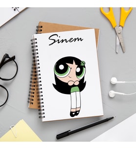 Powerpuff Girls Buttercup Defteri Kişiye Özel
