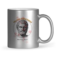 BK Gift Kişiye Özel Felsefe Öğretmeni Gümüş Yaldızlı Kupa Bardak  2