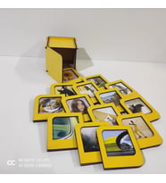 Kişiye Özel Polaroid Resim Çerçevesi  Sarı