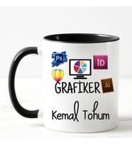 Grafiker Kupa Bardağı Siyah