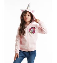 Unicorn Kapişonlu Kız Sweatshirt