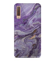Kılıfland Samsung Galaxy A7 2018 Kılıf Silikon Resimli Kapak Abstract Purple Stok 1070