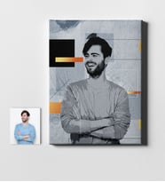 BK Gift Kişiye Özel Teknik Poster Tasarımlı Kanvas Tablo 50x70cm