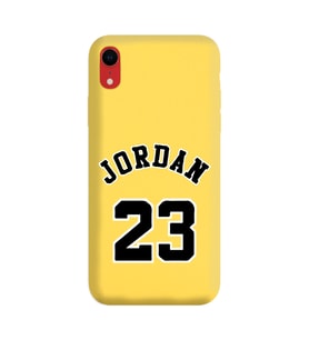 Iphone XR Air Jordan Tasarımlı Sarı Lansman Telefon Kılıfı