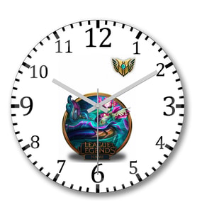 League Of Legends Nami Lol Duvar Saati Bombeli Gercek Cam