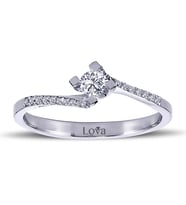 Lova Toplam 0,24 Karat Pırlanta Tektaş Yüzük - 1070052