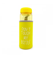 My Bottle Kılıflı Polikarbon Su Matarası Sarı Renk Yılbaşı Hediyesi (Gri-Kırmızı)