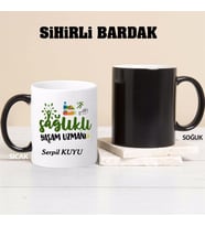 Sağlıklı Yaşam Uzmanı Kupa Bardağı Sihirli (Beyaz)