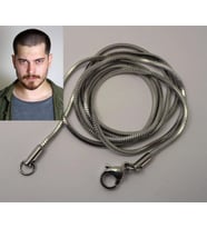 Snake Yılan Sarp Erkek Çelik Kolye Zincir Yuvarlak Model 6014720656694