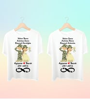 Kişiye Özel Baskılı Asker Çift Tshirt
