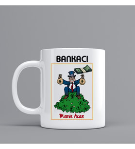 Bankacılar İçin Hediye Kupa Bardak Kişiye Özel Hediye Z75