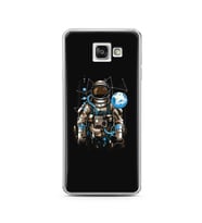 Uzay Astronot Tasarım Süper Şeffaf Silikon Telefon Kılıfı Samsung A3 (2016)