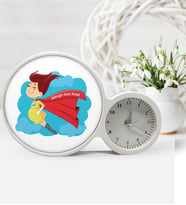 BK Gift Kişiye Özel Anneler Günü Temalı Saatli Sihirli Led Ayna Sla4