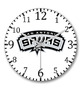 San Antonio Spurs Duvar Saati Bombeli Gercek Cam