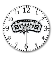 San Antonio Spurs Duvar Saati Bombeli Gercek Cam