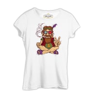 Hippi - Furry Beyaz Kadın Tshirt