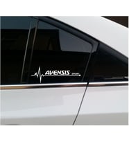 Toyota Avensis Yan Cam Sticker Oto Kapı Çıkartma 20cmx7cm