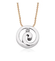 Pırlantalı Oval Tektaş Kolye