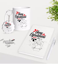 BK Gift Kişiye Özel Sınıf Öğretmeni Kupa Anahtarlık Beyaz Defter Kalem Hediye Seti-10 (Model 1)