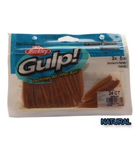 Berkley Gulp Alive Sandworm 5Cm 2İnç 24Ct Silikon Yem Natural