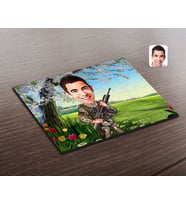BK Gift Kişiye Özel Uzman Jandarma Karikatürlü Ahşap Puzzle-1