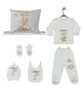 Pia Baby Gl 1913-08 İsme Özel Yastık Zıbın Set