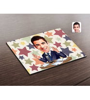 BK Gift Kişiye Özel Erkek Spiker Karikatürlü Ahşap Puzzle-1