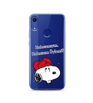 Snoopy Tasarımlı Süper Şeffaf Silikon Telefon Kılıfı Huawei Honor 8A 