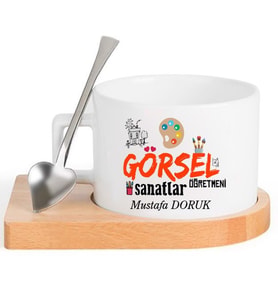 Görsel Sanatlar Öğretmeni  FİNCAN Seti (Beyaz)