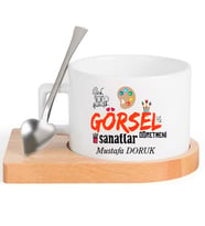 Görsel Sanatlar Öğretmeni  FİNCAN Seti (Beyaz)