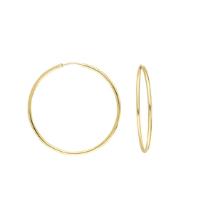 Glorria Altın 3,5 cm Halka Küpe