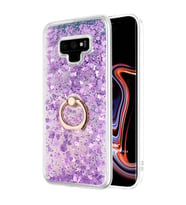 Microsonic Samsung Galaxy Note 9 Kılıf Glitter Liquid Holder Mor