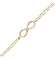 Rose Gümüş Sonsuzluk Bileklik
