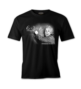Einstein Siyah Erkek Tshirt