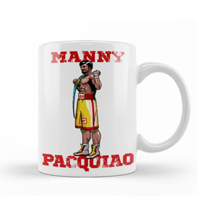 Mannypacquiao Pacquiao Kupa Bardak Porselen