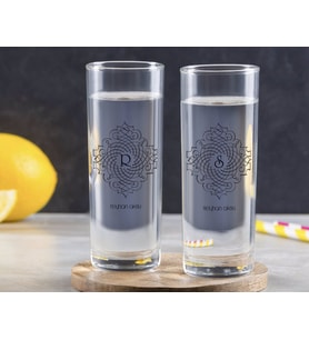 BK Gift Kişiye Özel Renkli Baskılı İsimli İkili Vodka Bardağı-104 (Beyaz)