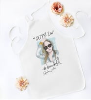 BK Gift Kişiye Özel Beyaz Mutfak Önlüğü - 3