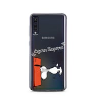 Snoopy Tasarımlı Süper Şeffaf Silikon Telefon Kılıfı Samsung A50