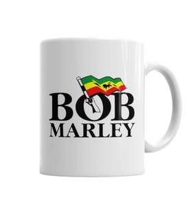 Bandeira Bob Marley Kupa Bardak Porselen