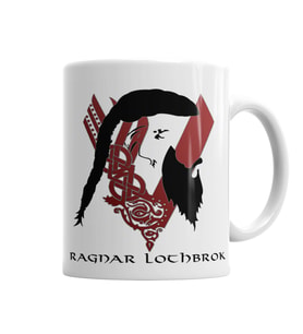 Ragnar  Lothbrok Kupa Bardak Porselen