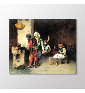 Arty Tablo Kahire'de Kahvehane 1883 Tablo (Karışık)