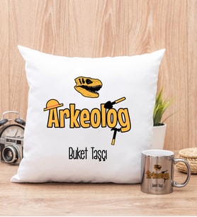 Arkeolog Yastık ve Silver Kupa Bardak