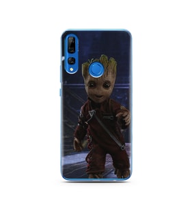 Baby Groot Tasarım Süper Şeffaf Silikon Telefon Kılıfı Huawei Y9 Prime 2019