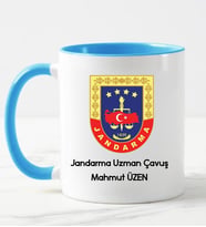 Jandarma Uzman Çavuş Kupa Bardağı Mavi
