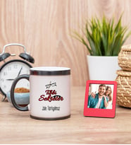 Tıbbi Sekreter Sihirli  Kupa Bardak ve Kırmızı Mini Çerçeve
