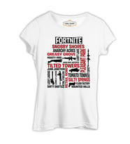 Fortnite - Guns Beyaz Kadın Tshirt