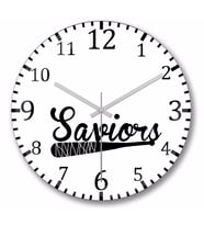 The Saviors Team Logo Duvar Saati Bombeli Gercek Cam