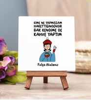 Bak Kendime De Kahve Yaptım Taş Dekor