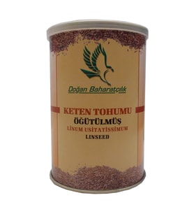 Doğan Keten Tohumu Öğütülmüş Doğal 150 Gr Teneke Kutu