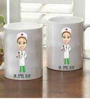 Kişiye Özel Karikatür Doktor Kupa Bardak